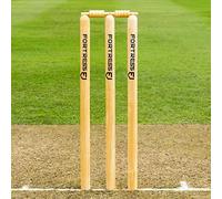 FORTRESS Stump di Cricket in Legno- Stumps Comformi alle Regolazioni ICC (69cm) | 2 Stili Disponibili : Standard Country o Standard Club | Set Cricket autoportanti (Adulti (71cm), Standard Club)