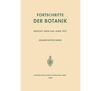 Fortschritte der Botanik: Zwanzigster Band: Bericht über das Jahr 1957