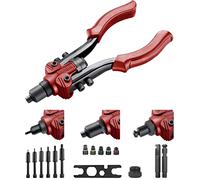 Fortum Pinze per rivetti ciechi e rivetti filettati, pinze per rivetti M3-M10 e rivetti pop in alluminio, ottone, acciaio e acciaio inox, pinze per rivetti con perni di trazione