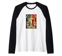 Fortuna Dea Romana della Fortuna E del Destino Simbolo Maglia con Maniche Raglan