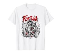 Fortuna Dea Romana Fata Non Verba Latino Maglietta