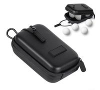 FortunateSweet Custodia rigida per telemetro da golf, custodia rigida in EVA con moschettone e passante per cintura, accessori da golf per riporre palline da golf, Come da immagine