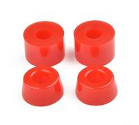 FortunateSweet Kit di 4 boccole di ricambio per skateboard e longboard, in poliuretano, per longboard, ammortizzatori e ammortizzatori per sport all'aria aperta, rosso, nero, giallo (rosso 95A)