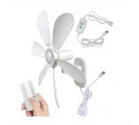 FortunateSweet Ventilatore da parete da 41,5 cm con funzione telecomando e timer, silenzioso ventilatore oscillante alimentato tramite USB, 4 modalità di vento, per casa, officina, dormitorio