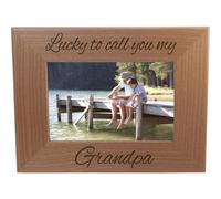 Fortunato a chiamarti mio nonno - cornice in legno 4x6 pollici