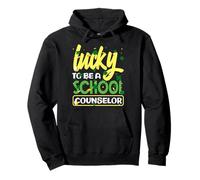 Fortunato ad Essere Un consulente Scolastico Joyful Shamrock Spirit Felpa con Cappuccio