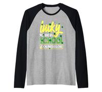 Fortunato ad Essere Un consulente Scolastico Joyful Shamrock Spirit Maglia con Maniche Raglan