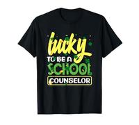 Fortunato ad Essere Un consulente Scolastico Joyful Shamrock Spirit Maglietta