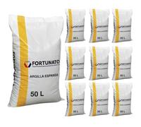FORTUNATO Argilla Espansa Leggera per Piante, 8-20 mm, 50 L, Substrato Naturale per Drenaggio