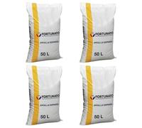 FORTUNATO Argilla Espansa per Piante, 8-20 mm, 50 L, Substrato Naturale per Drenaggio, Marrone Chiaro