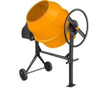 FORTUNATO Betoniera Elettrica Compatta Potente Trasporto Facile Miscele Cemento Massetto Intonaco180 Litri 800 W 28 RPM