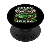 Fortunato con l'auto Fast Lane Race Day Ready PopSockets PopGrip Adesivo