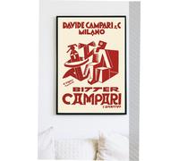 FORTUNATO DEPERO CAMPARI Poster Vintage Davide Campari Bitter Aperitivo