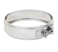 FORTUNATO Fascetta Bloccaggio Doppia Parete Acciaio Inox Canna Fumaria Serraggio Tubature Giunzioni Stringitubo Collari (Ø 200/250 mm)