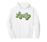 Fortunato Felpa con Cappuccio, Unisex per Adulti, Bianco, XL