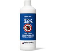 FORTUNATO Fissativo Isola Muffa, Soluzione Isolante Antimuffa per Pareti Interne ed Esterne, 1 Litro