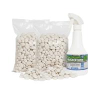 FORTUNATO Kit Stabilizzazione Ciottoli, 2 Sacchi da 5 Kg con Legante 0,5 L, per Pavimentazioni Esterne (Granulometria: 15/25)
