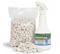 FORTUNATO Kit Stabilizzazione Ciottoli, Sacco 5 Kg con Legante 0,5 L, per Pavimentazioni Esterne (Granulometria: 40/60)