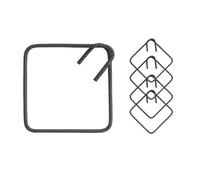 FORTUNATO Kit Staffe di Rinforzo in Ferro Sagomato, 25x25 cm, Ø 5 mm, Piegatura 135°, per Strutture Cemento Durevoli (Pezzi : 20)