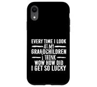 Fortunato Nonno Ogni volta che guardo i miei nipoti Custodia per iPhone XR