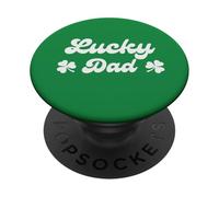 Fortunato papà St Patricks giorno papà PopSockets PopGrip Adesivo