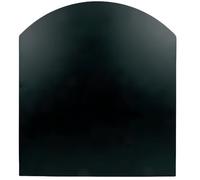 FORTUNATO Pedana Salva-Pavimento in Acciaio, 2 mm, per Stufe a Legna e Pellet, Nera, Disponibile in 70x60, 80x60, 90x80 cm (900 x 800 mm (tonda))