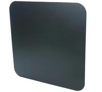 FORTUNATO Pedana Salva-Pavimento in Acciaio, 2 mm, per Stufe a Legna e Pellet, Nera, Disponibile in 70x60, 80x60, 90x80 cm (700 x 600 mm (quadrata))