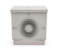 FORTUNATO Pozzetto Grigio 400X400 mm Con Chiusino Per Raccolta Acque Piovane