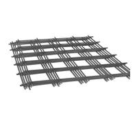 FORTUNATO Set Rete Elettrosaldata Edilizia Armature Solide Filo Acciaio Ø 5 mm Maglia Regolare 20x20 cm Foglio 1,5x1 m (5 fogli)