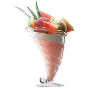 Fortune Coppa in vetro per gelato da 300 ml, set di 6, bicchieri da dessert Tall Knickerbocker Glory