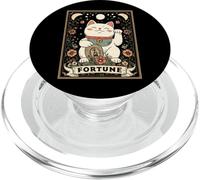 Fortune Maneki Neko Gatto Giapponese Tarocchi Lucky Witchy PopSockets PopGrip per MagSafe