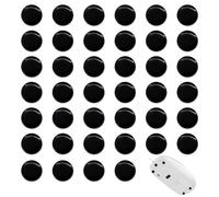 FortuneGlobe 40pcs Pro UHMWPE Mouse Dot Skate(Black), 0,8 mm Nero Costruito per giocatori che Cercano Precisione Prestazioni Durature, Movimenti Fluidi, Compatibili con Tappetini in Vetro