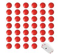 FortuneGlobe 40pcs Pro UHMWPE Mouse Dot Skate(Rosso), 0,8 mm Nero Costruito per giocatori che Cercano Precisione Prestazioni Durature, Movimenti Fluidi, Compatibili con Tappetini in Vetro