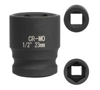 FortuneGlobe bussola 23 mm 1/2" 6 pannelli, bussola a urto 1/2 23 mm Acciaio Cromo-Molibdeno CR-MO(Black)