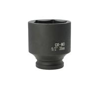 FortuneGlobe bussola 38 mm 1/2" 6 pannelli, bussola a urto 1/2 38 mm Acciaio Cromo-Molibdeno CR-MO(Black)