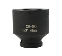 FortuneGlobe bussola 41mm 1/2" 6 pannelli, bussola a urto 1/2 41mm Acciaio Cromo-Molibdeno CR-MO(Black)