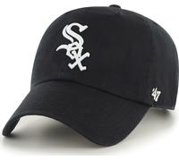 Forty Seven 47 Brand Chicago White Sox Black Clean Up Curved Visor Strapback Cap