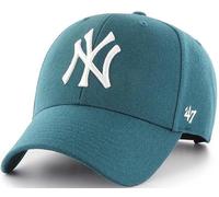Forty Seven 47 Brand MVP New York Yankees Curved Snapback Cap Pacific Green MLB