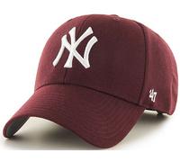 Forty Seven 47 Brand MVP New York Yankees Curved Visor Snapback Cap Scuro Maroon