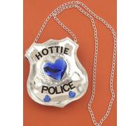 Forum Novelties Costume Borsa Sexy Police In Argento Per Donna Unica Taglia