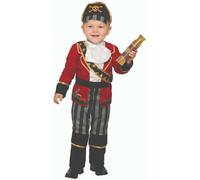 Forum Novelties Deluxe Pirata Bucaniere Neonati Bambini Costume Halloween 83655