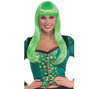 Forum Novelties Long Neon Green Adult Female Irish Lass Costume Wig One Size