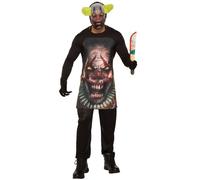 Forum Novelties Pagliaccio Horror Grembiule & Maschera Adulti da Uomo Halloween