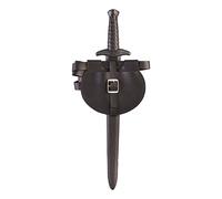 Forum Novelties Spada Re Medievale Nera con Cintura e Astuccio Set Arma Costume