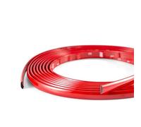 FORVOLWCO 3 Metri Modanatura cromata per Auto, Cornice cromata per Modanatura automobilistica per carrozzeria Porta Finestra Laterale AntiGraffio (autoadesiva) (Color : Red, Size : 6mm(0.23Inch))