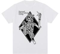 Forward Observations Group Skeleton GBRS Tshirt Harajuku Vintage Print Tops Cool Gothic Streetwear Men Tee Camisetas White White White White L