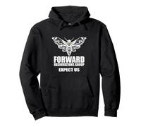 Forward Observations Group., testa di morte falena con teschio Felpa con Cappuccio
