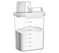FORYNXHWIN Dispenser per detersivo ermetico da 1800 ml, con misurino, in polvere, dispenser per detersivo, contenitore per detersivo in polvere