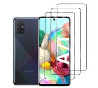 Foryo 3 Pezzi, Vetro Temperato per Samsung Galaxy A71, Pellicola Prottetiva Anti Graffio, Anti-Impronte, Senza Bolle, Durezza 9H, Ultra Trasparente, Ultra Resistente, Pellicola proteggi schermo