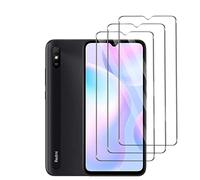 Foryo 3 Pezzi, Vetro Temperato per Xiaomi Redmi 9A, Pellicola Prottetiva Anti Graffio, Anti-Impronte, Senza Bolle, Durezza 9H, Ultra Trasparente, Ultra Resistente, Pellicola proteggi schermo